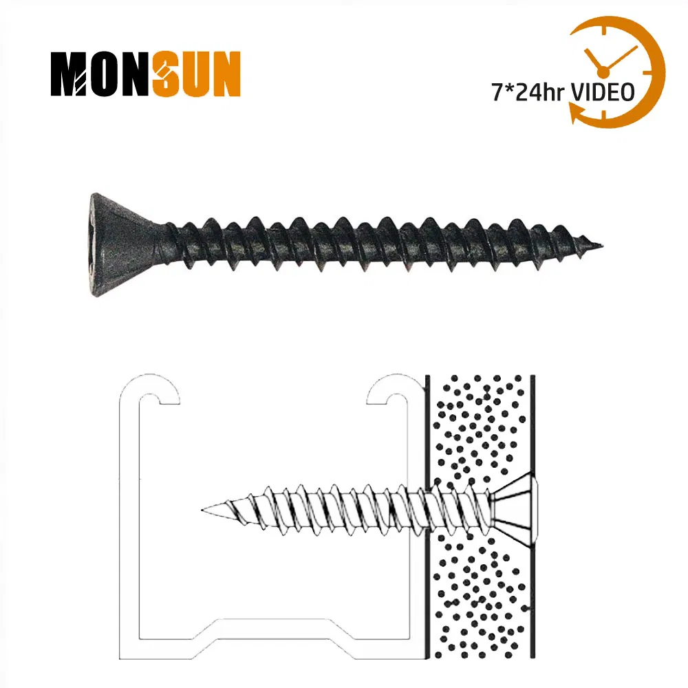 Small Countersunk Trim-Head Metal Internal Drywall Screw