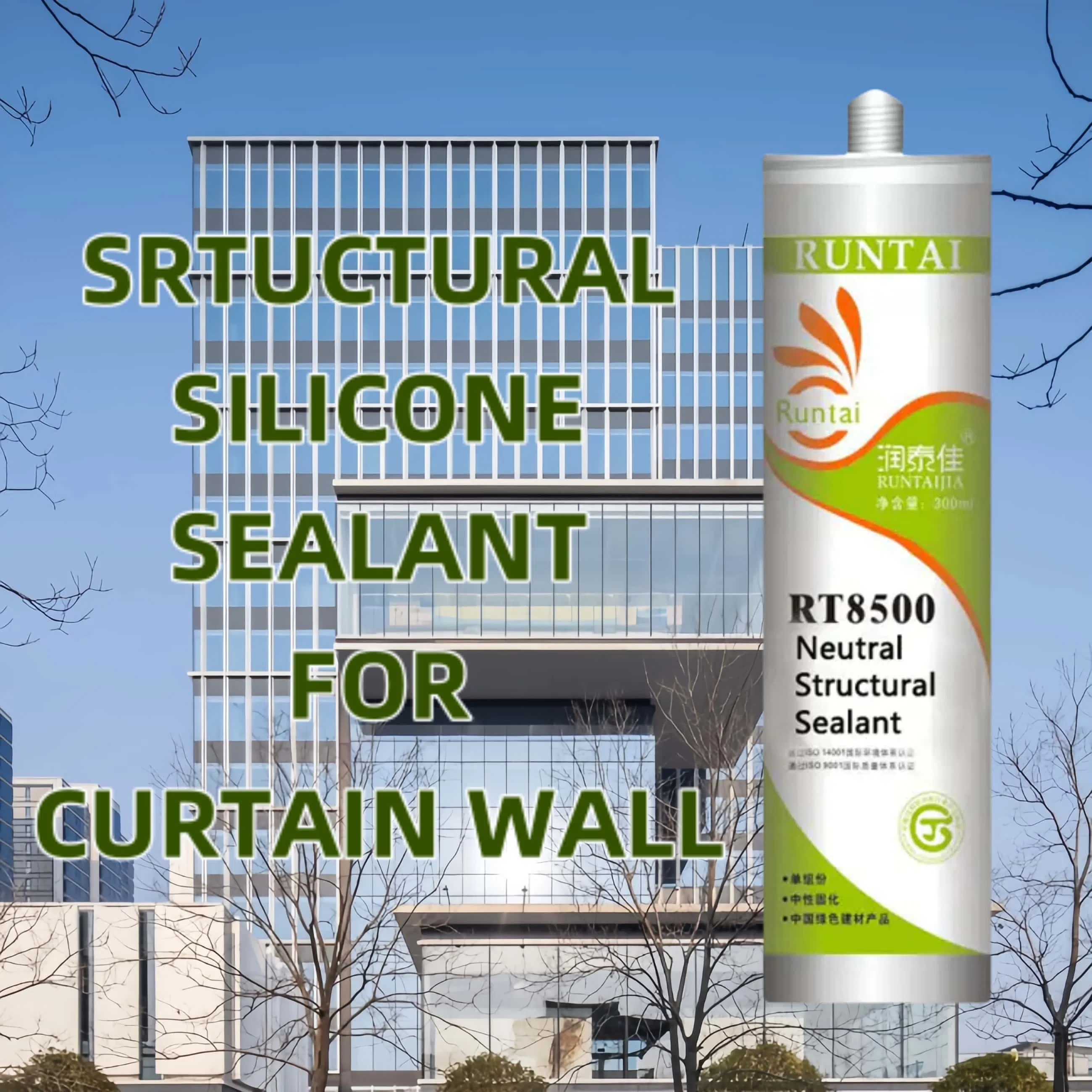 High-Strength 300ml Glass Sealant - 24 Pack for Professionals