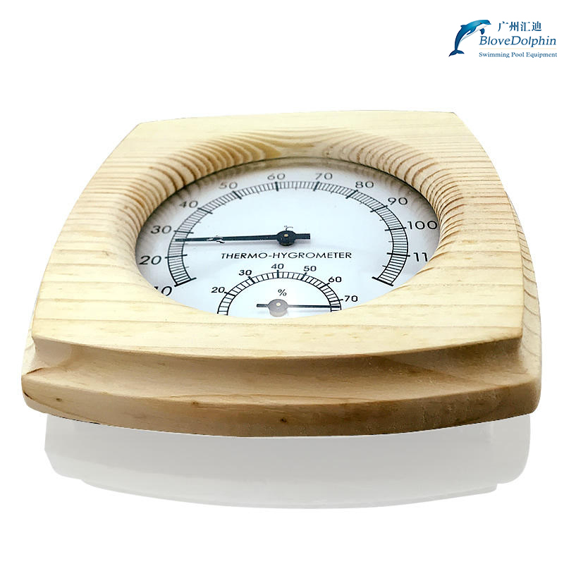 Wooden Sauna Hygrothermograph Thermometer Humidity Temperature Measurement Sauna Room Accessories