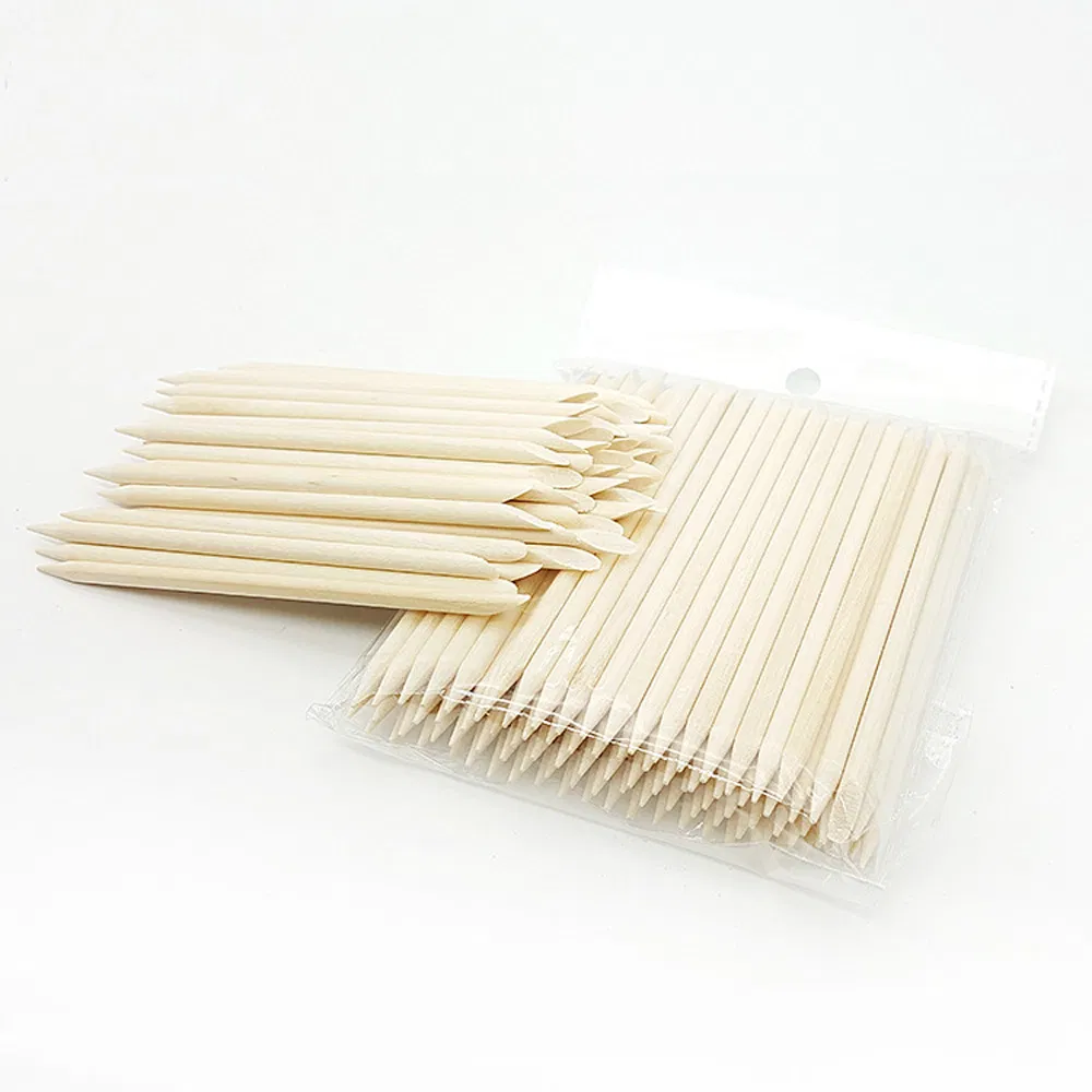 100PCS Wood Nail Sticks Wooden Cuticle Pusher Other Nails Art Stick Removal Manicure Supplies Tools