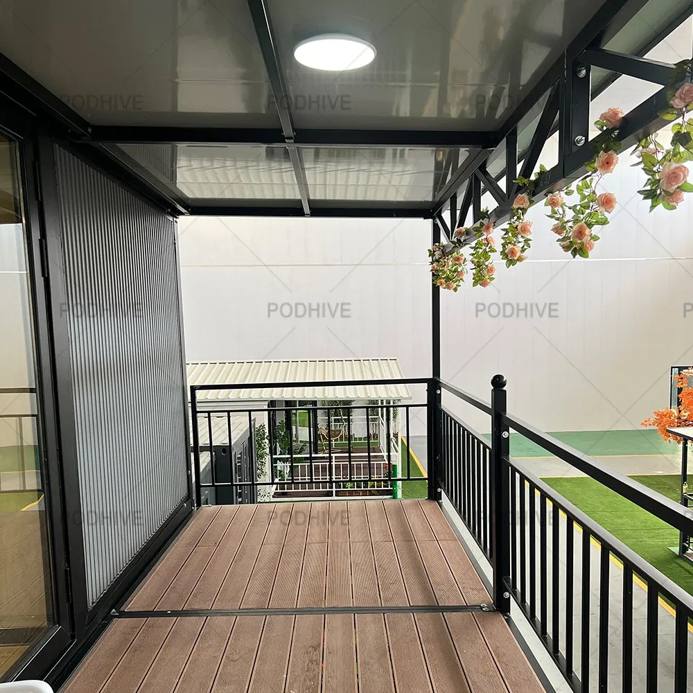 Two Floor Modern Living Room 2 Bedroom Hotel Office Expansion Foldable Portable Mobile Home Prefabricated Expandable Container House