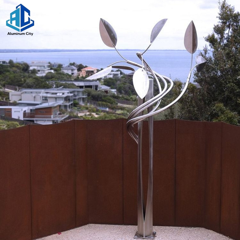 Traditional Design Laser Cut Corten Steel Art Screen for Outdoor Garden & Landscape (Customized Panel)