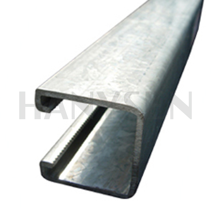1-5/8" 41mm with Reinforcement Bar Slotted 4X2 Unistrut Riel Strut Channel
