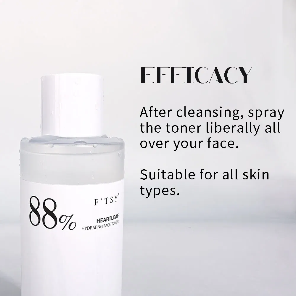 OEM Pure Natural Skin Care Oil Control Face Toner Organic Hydrating Moisturizing Aloe Vera Houttuynia Cordata Facial Toner