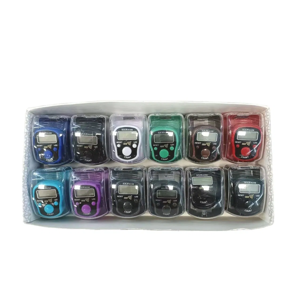 Manufacturer's Ring Type LED Lamp Digital Finger Counter with Whole Hundred Sound