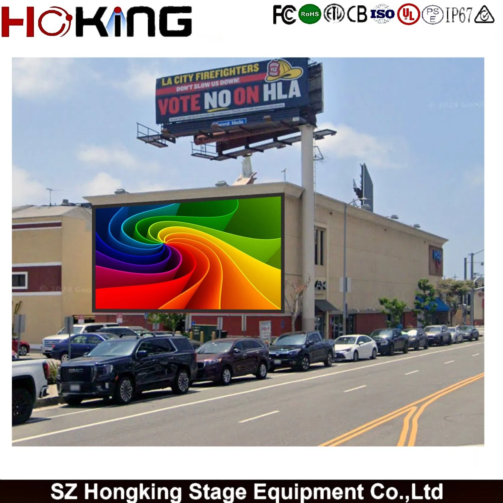 Full Color Video Outdoor Wall Mounted Waterproof LED Display Billboard