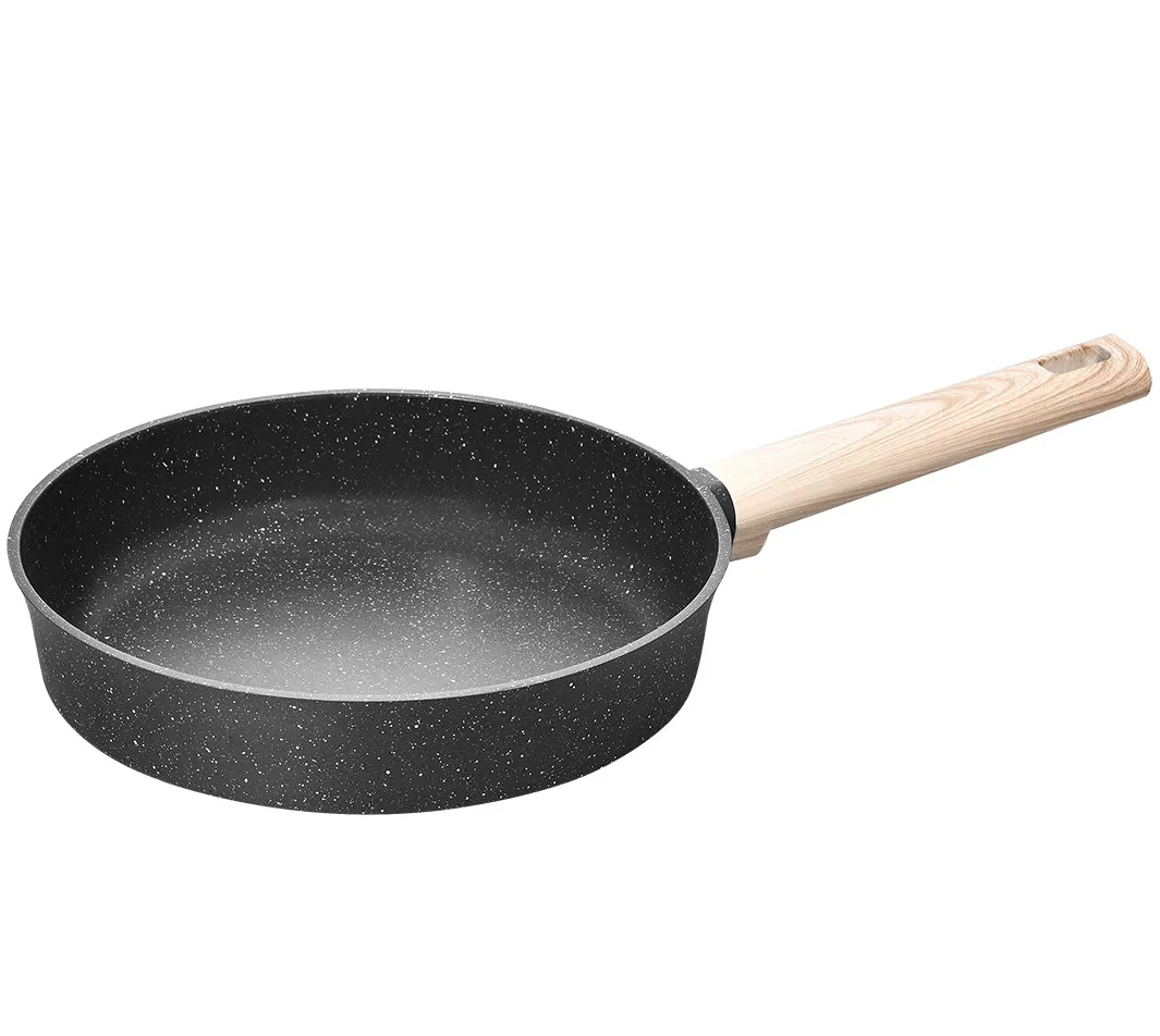 Factory Direct Selling Die-Cast Aluminum Frypan for Home and Outdoor Frying Cooking