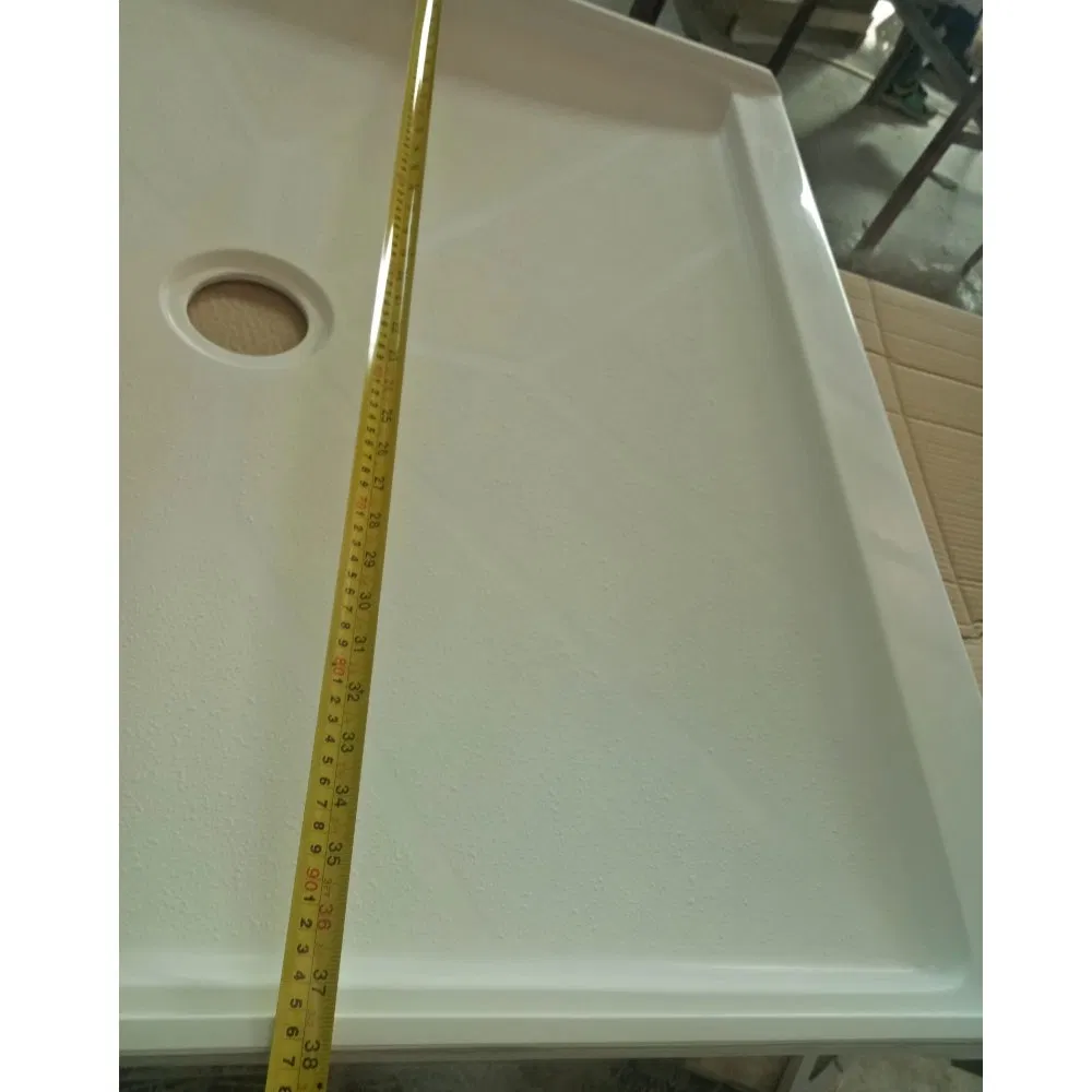 Cast Marble Cultured Marble Shower Base 38X38 Small Shower Pan for Hotel Apartment Projects