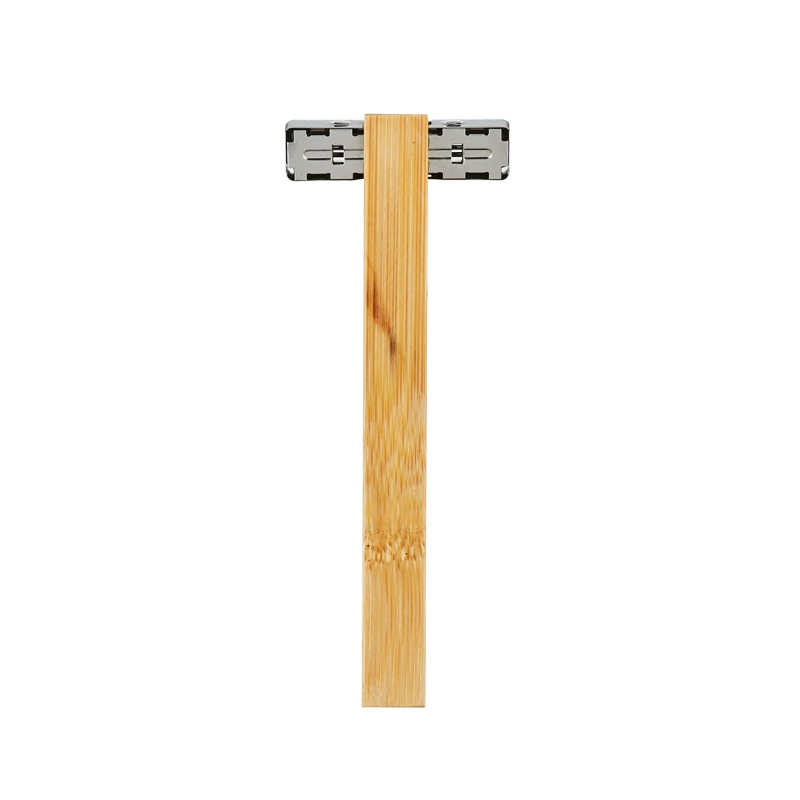Zero-Plastic, Biodegradable Hotel Wooden Razor, 3-Blade Bamboo Razor