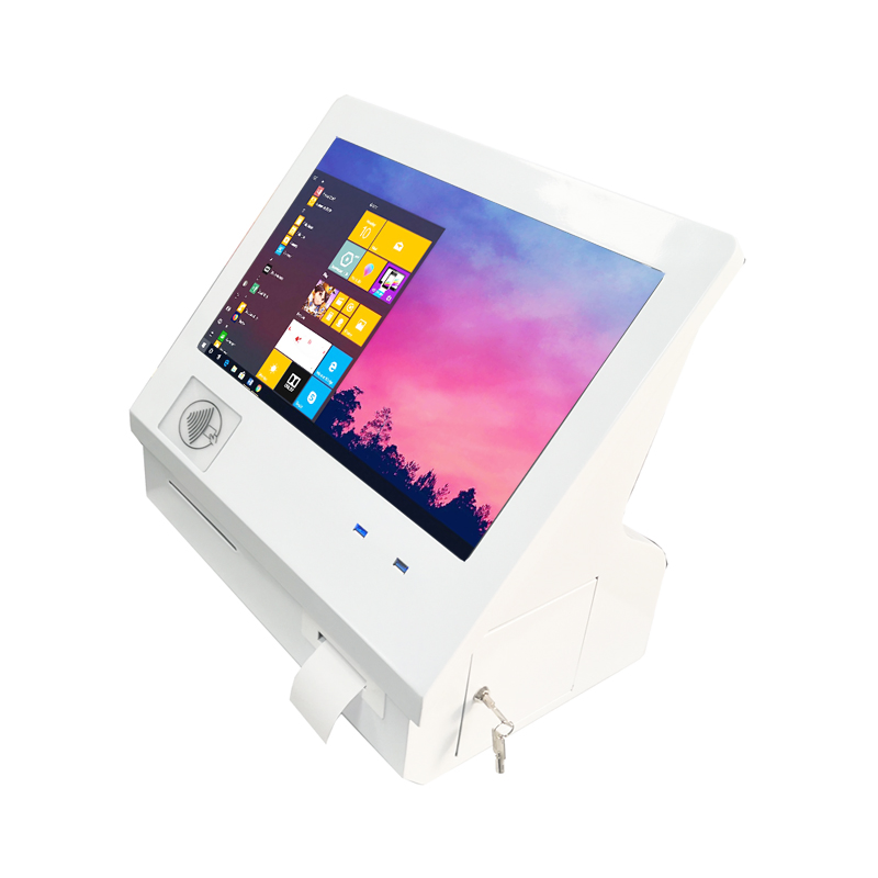 Elegant, Stylish Desktop Kiosk with Thermal Printer and RFID Reader