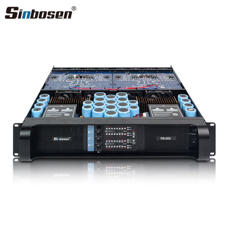 Power Amplifier 8000 Watt Ds-22q Professional Power Amplifier Class Td 4 Channel Audio