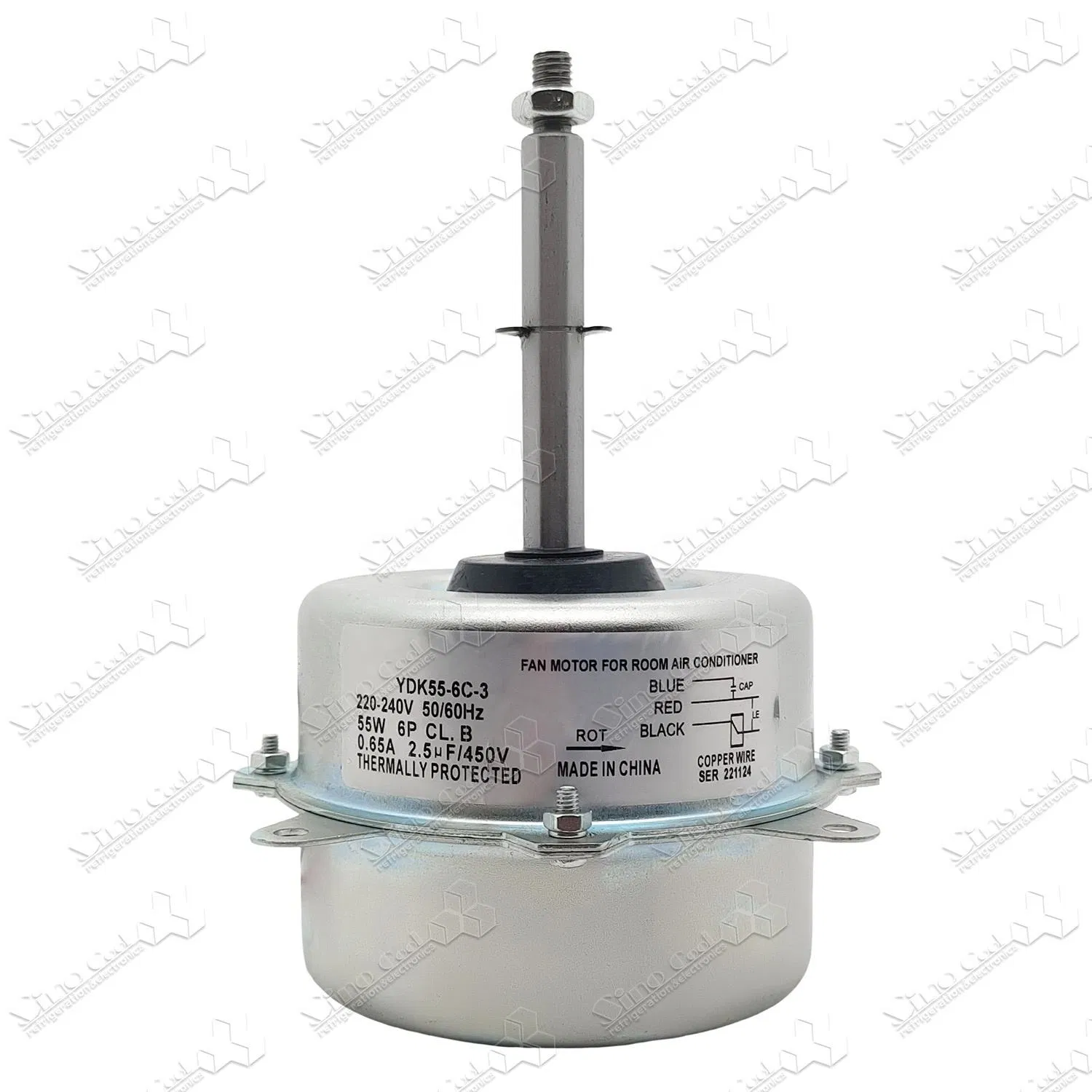 Sino Cool Ydk55-6c-3 220V 55W Universal Air Conditioner Outdoor Motor Fan