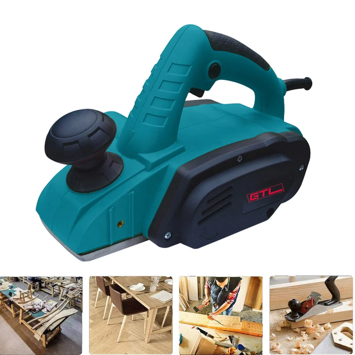 Электрорубанок GTL Pro 710Вт для дерева и мебели (EP002-82X2)