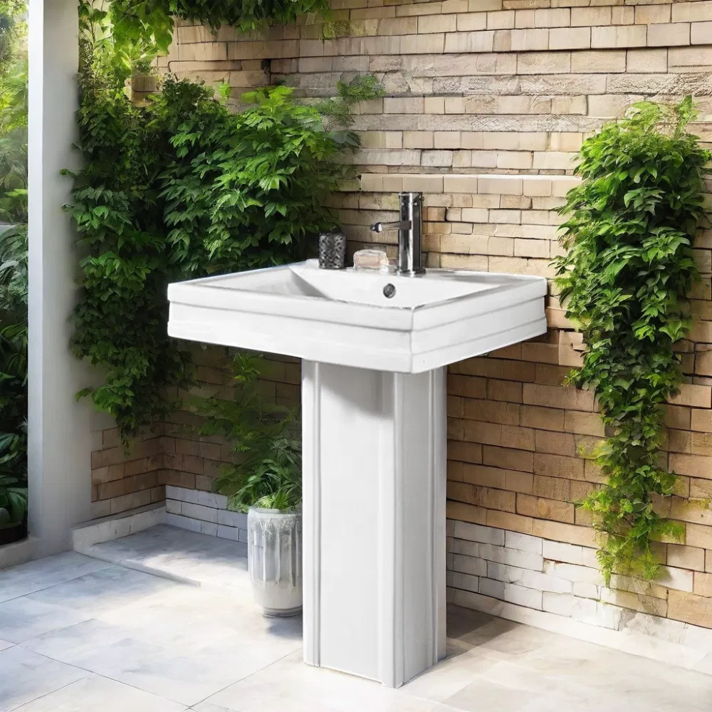 Wholesale Rectangular Pedestal Wash Basin