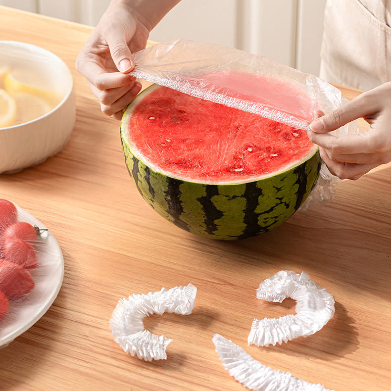 Disposable Food Cover Elastic Plastic Bowl Cover Plus Fresh-Keeping Cover Kitchen Storage Organization