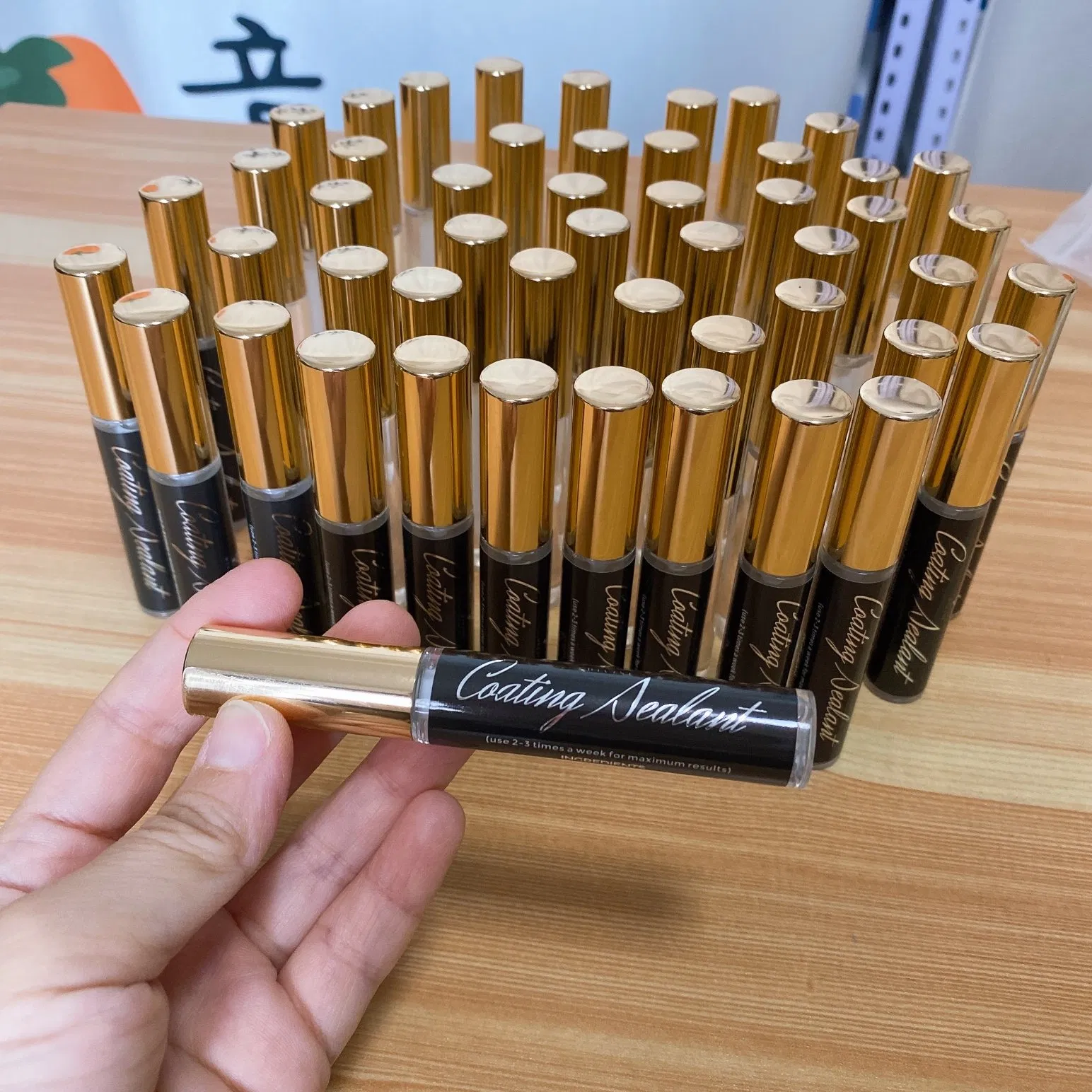 Eyelash Tools with Transparent Protective Coating Sealant