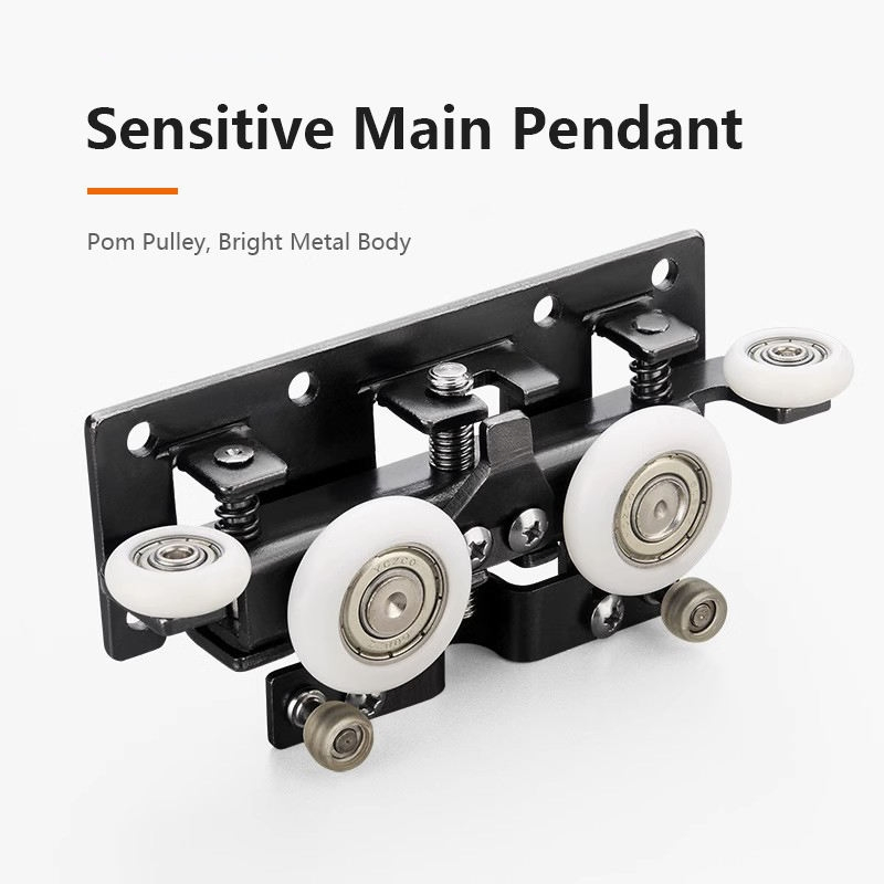 Aluminum Alloy Soft Close Silent Concealed Invisible Sliding Door Track Hardware System