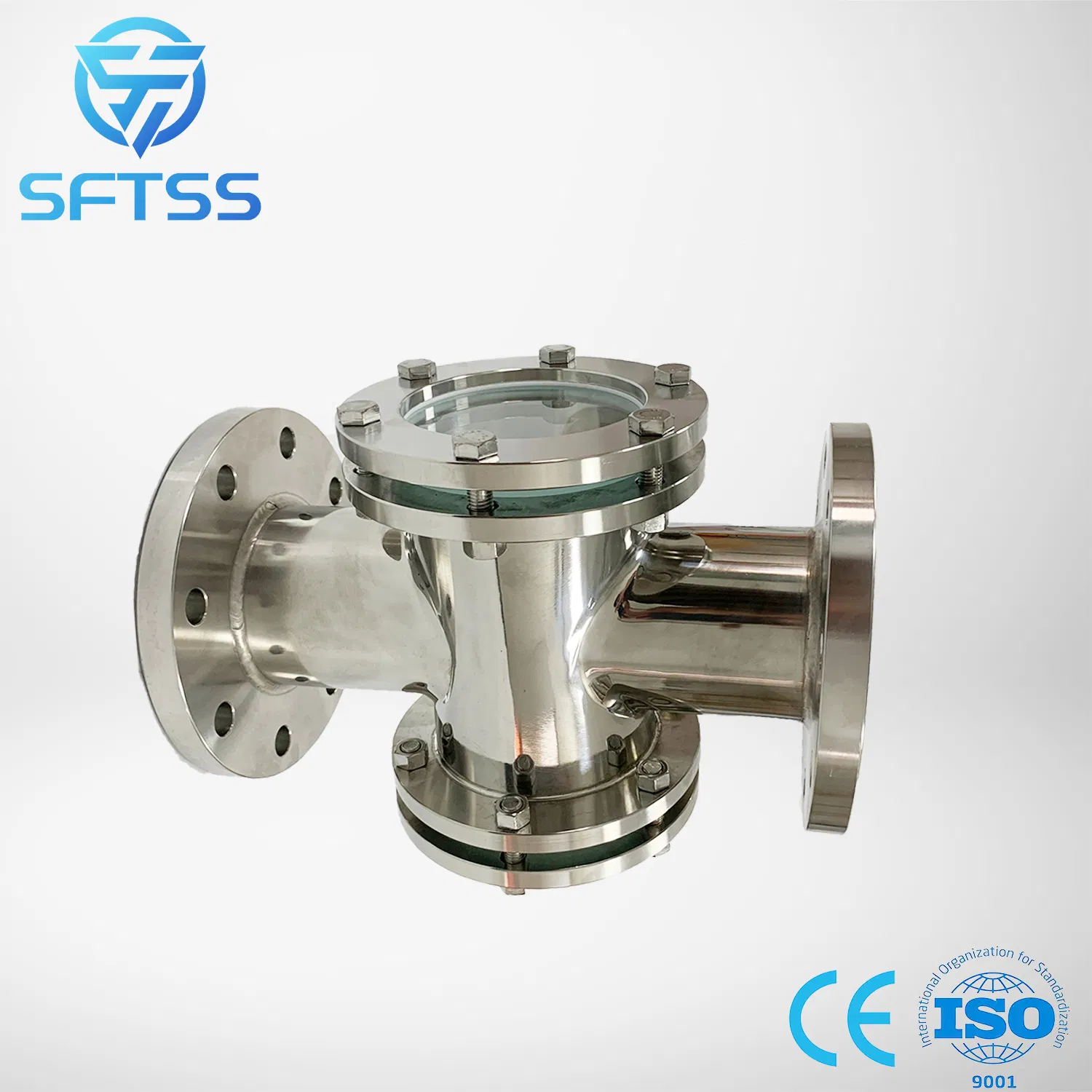 Innovative Heavy-Duty Flange Sight Glass with Forged Silver Finish