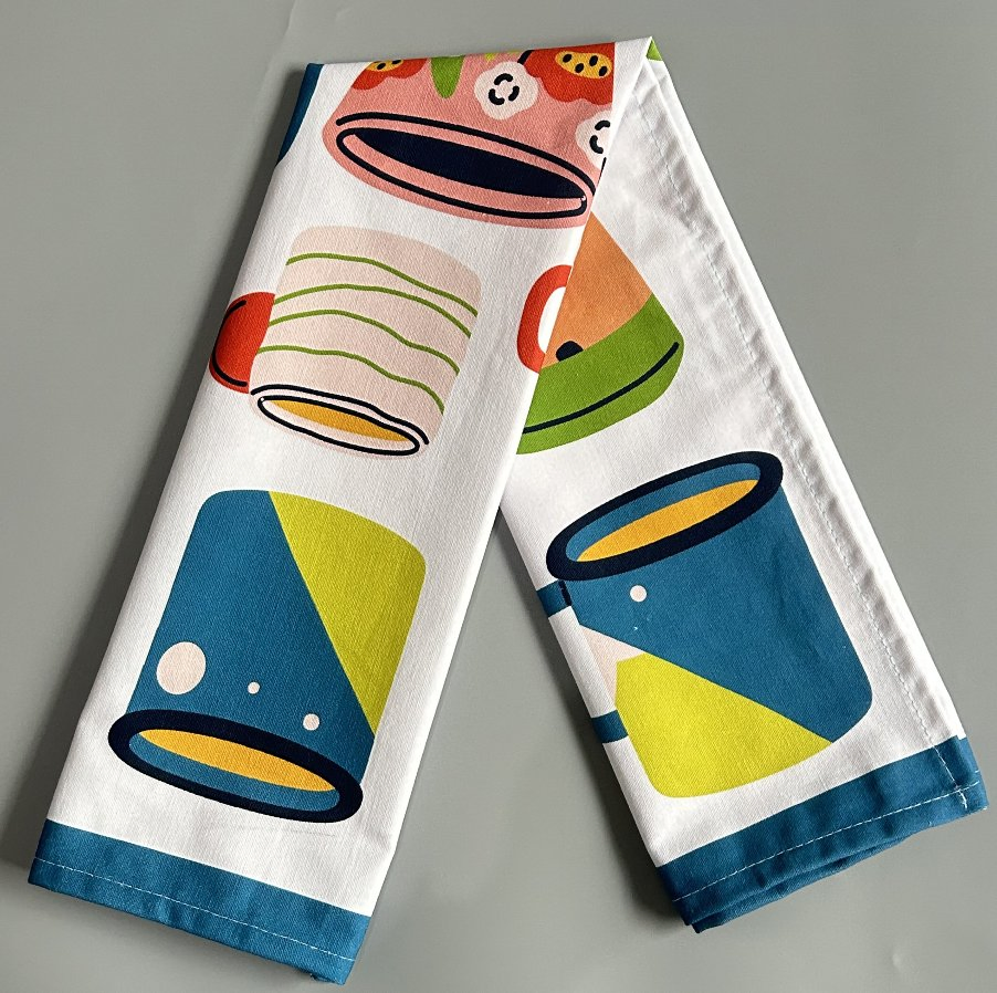 Custom Digital Printed Kitchens Tea Towels for Kitchen