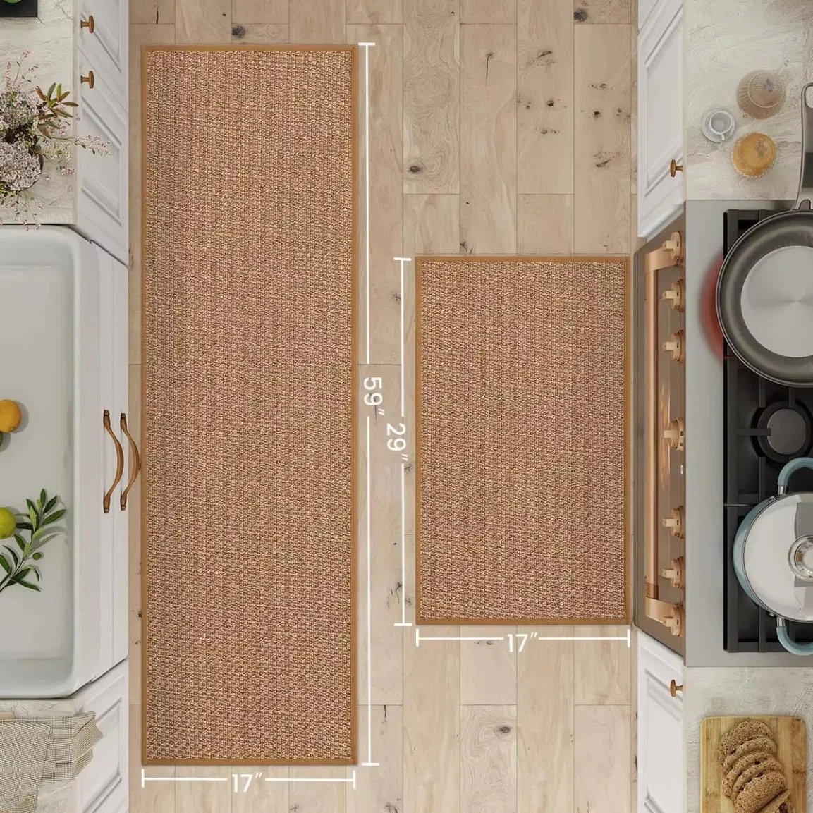 Wholesale BSCI Eco-Friendly Floor Mat Washable Rubber Kitchen Mat