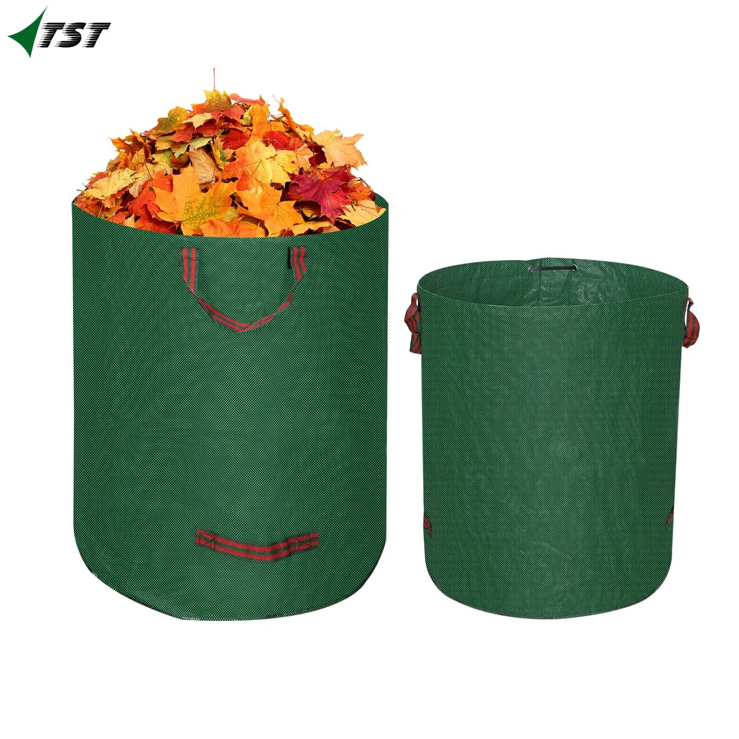 60L 120L 272L 500L 3 X 272 Litres Heavy Duty PP Green Color Garden Waste Bag