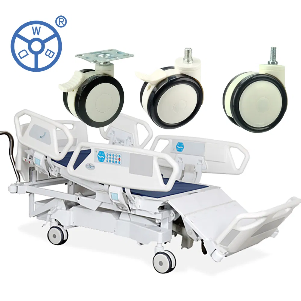 Wbd Bed Caster Pivoting Hospital Trolley Wheel 3 Inch Ruedas Giratorias