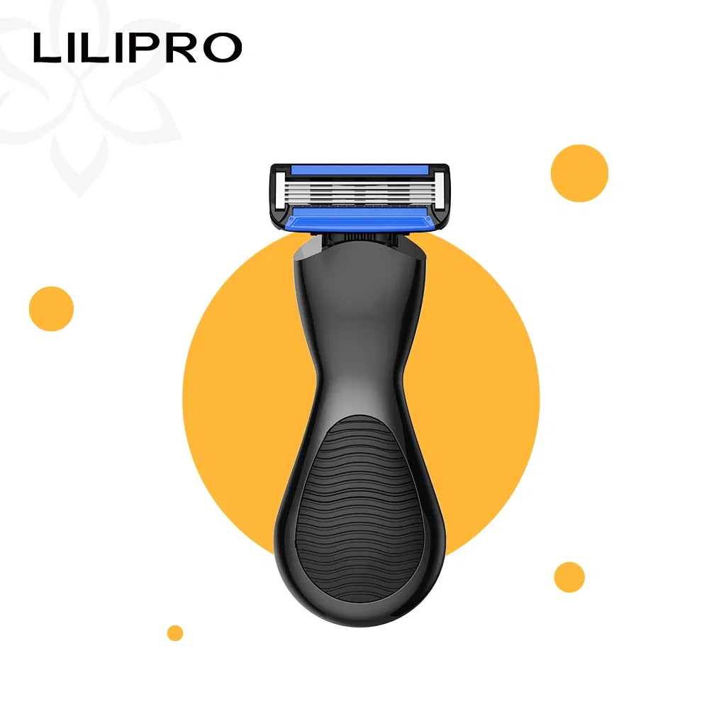 Lilipro Balls Shaving Razor with Five Blade Handle with Titanium Plating