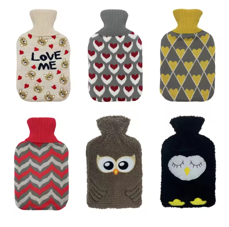 Wholesale Manufacture Hand Warmer Waterproof Rubber Bottle Hot Water Bag