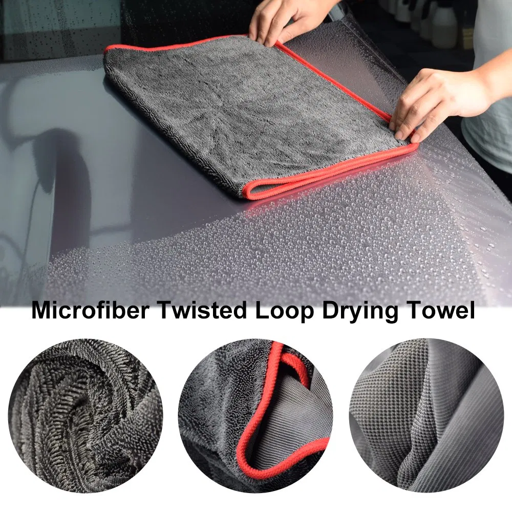 Double Layer Microfiber Towels for Car Wash Auto Detailing Drying Towel