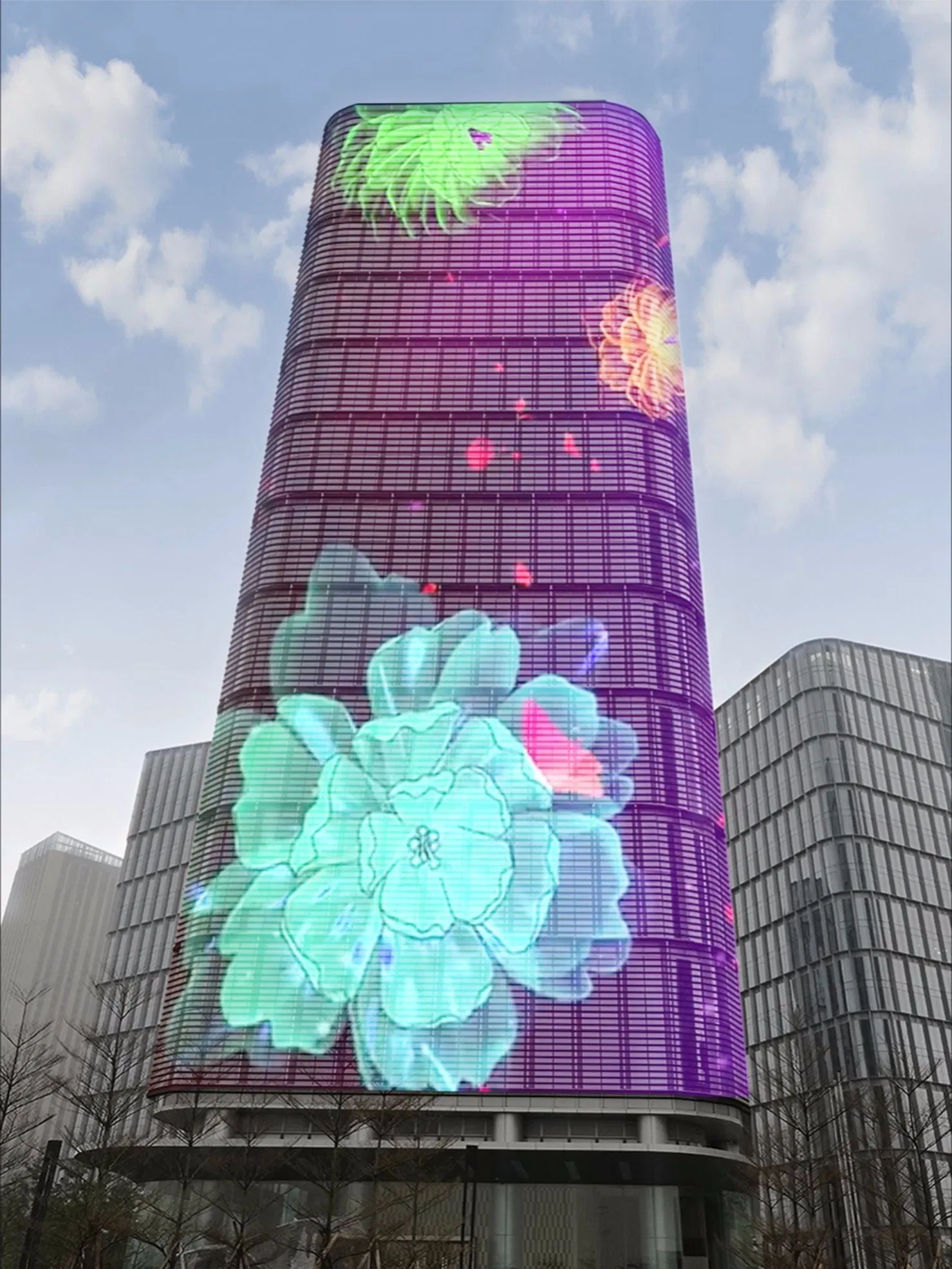 High-Resolution LED Display Board for Images and Text