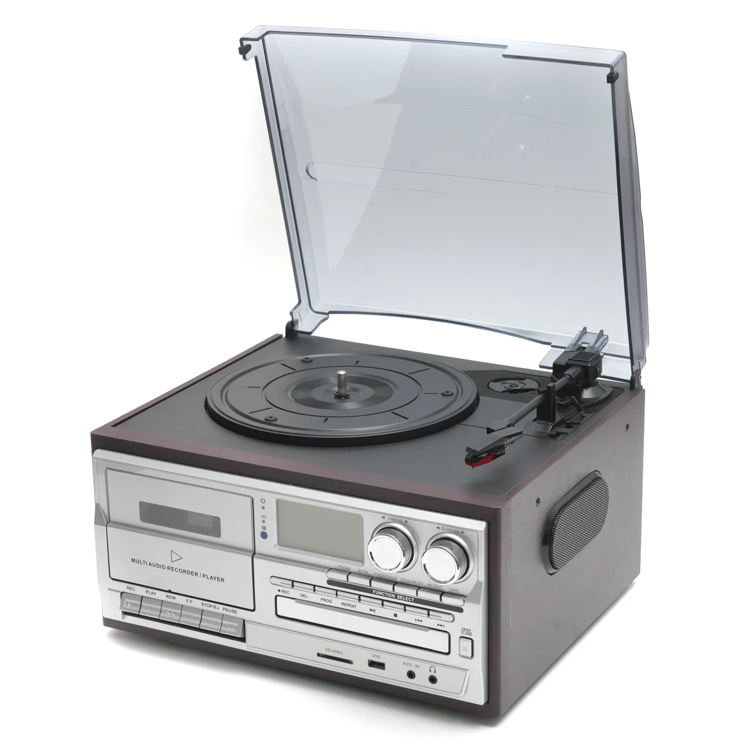 Factory Hot Sale Multi Function Turntable Vinyl Record Player with USB/SD