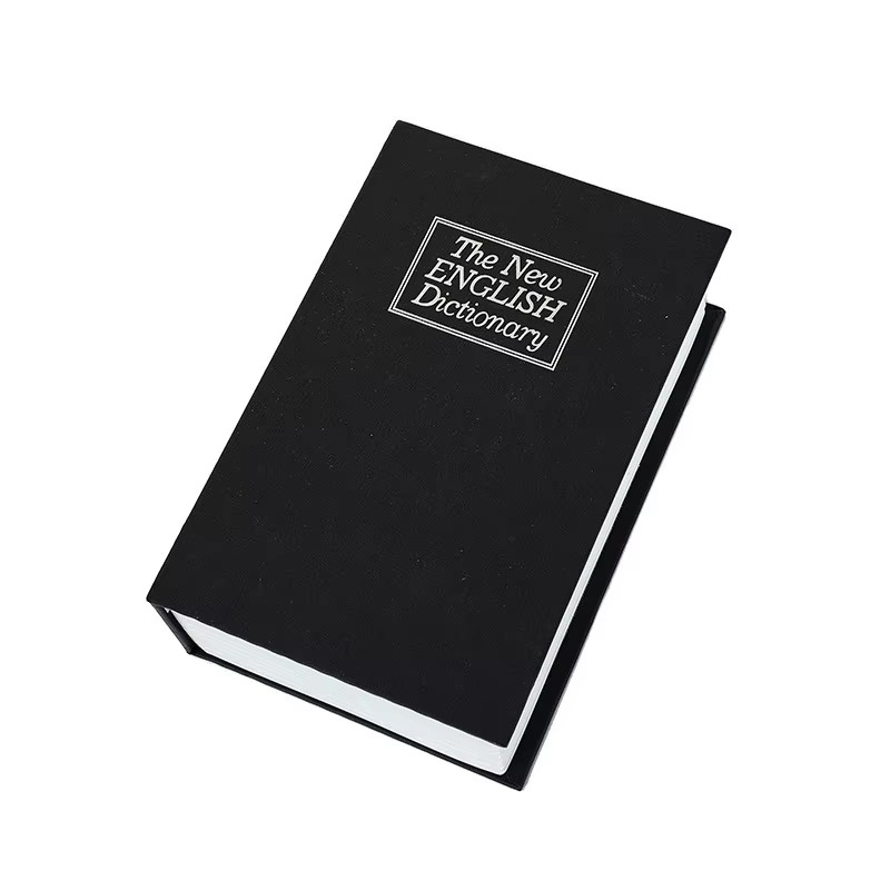 Medium Key Style Book Safe Box English-Chinese Dictionary Style Piggy Bank Collection Artifact for Secure Storage