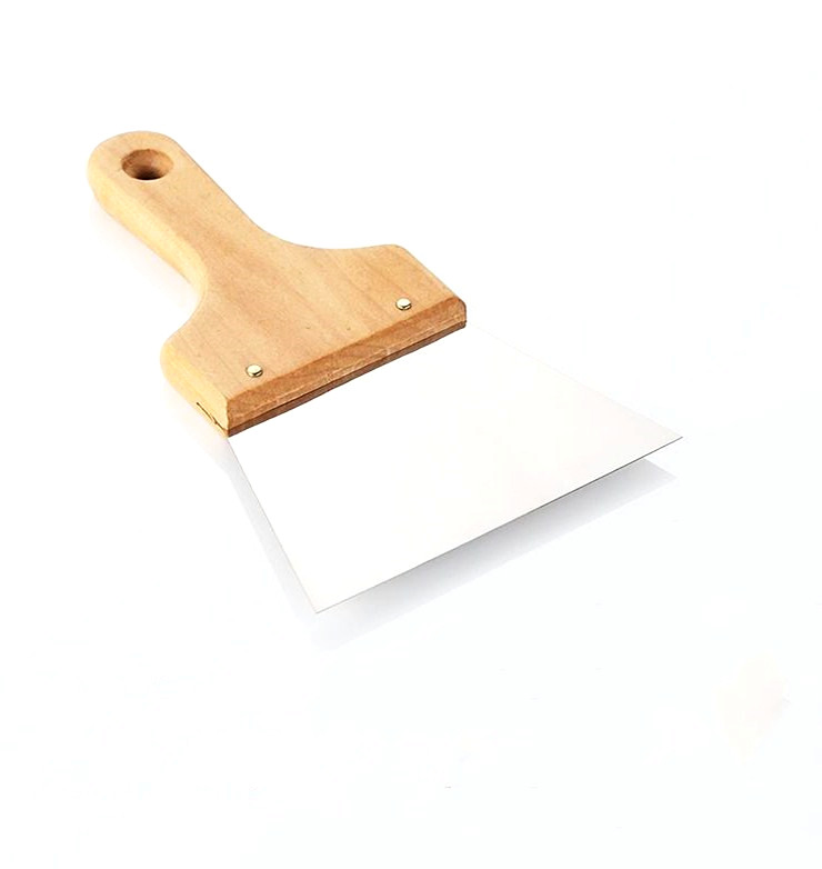 Steel Putty Knife Scraper with Wooden Handle Putty Knife Trowel Tools