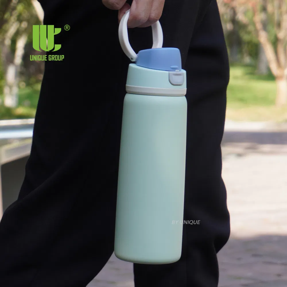 750ml 25oz Leakproof Stainless Steel Coffee Bottle Double Wall Thermal Travel Bottle with Handle and Flip Open Lid