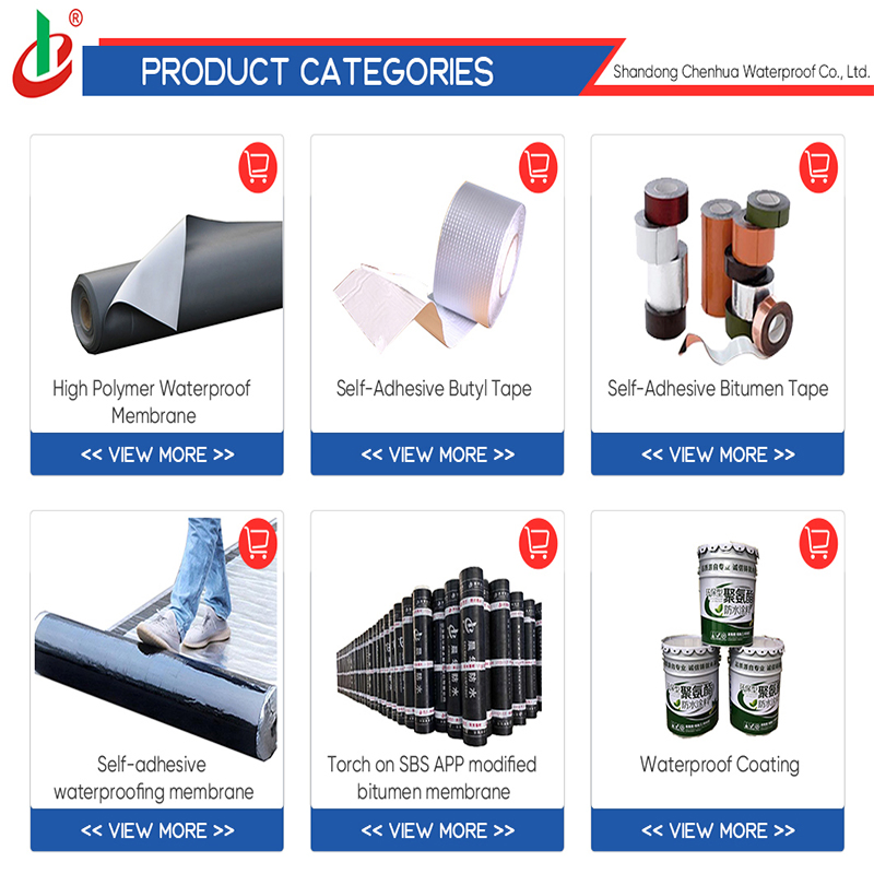 Waterproofing Materials Self Adhesive Aluminum Bitumen Roof Asphalt Flashing Repair Tape