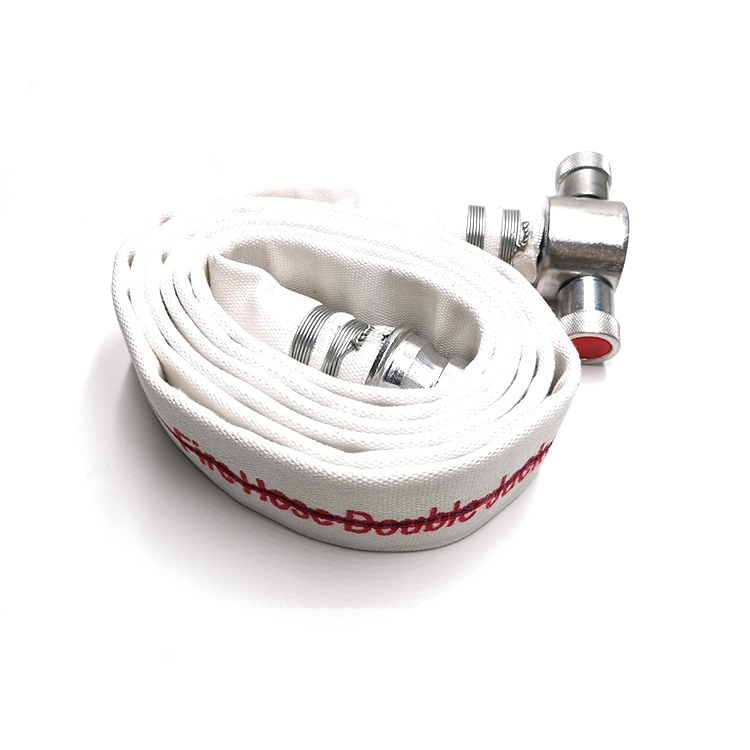 Factory Price White PVC Lining Layflat Canvas Fire Hose for Fire Fighting with CE
