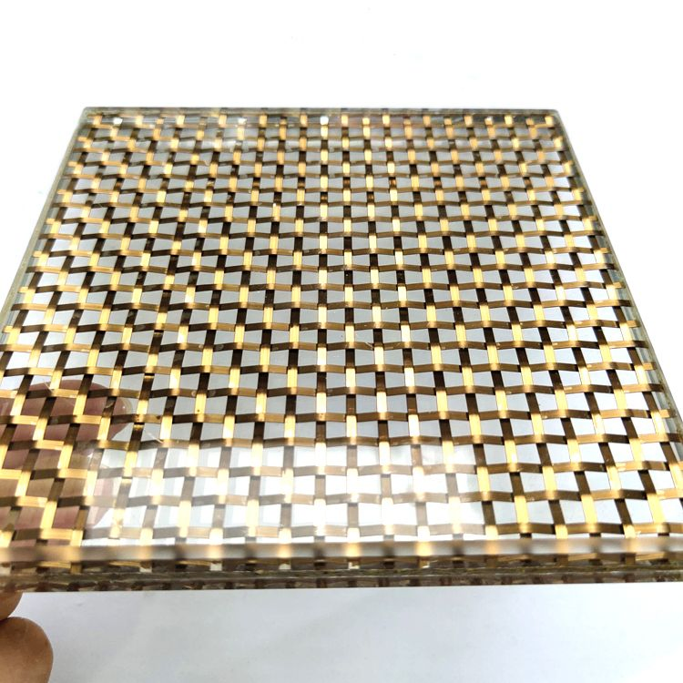 Metal Mesh Laminated Glass