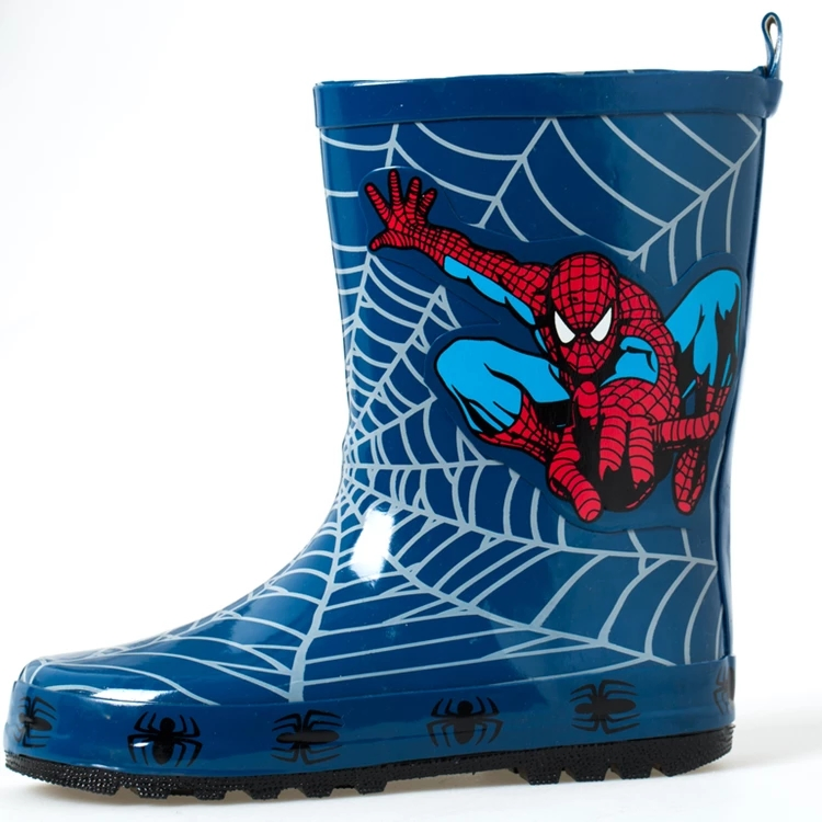 2021 New Style Boy Blue Cartoon Car Rubber Rain Boots