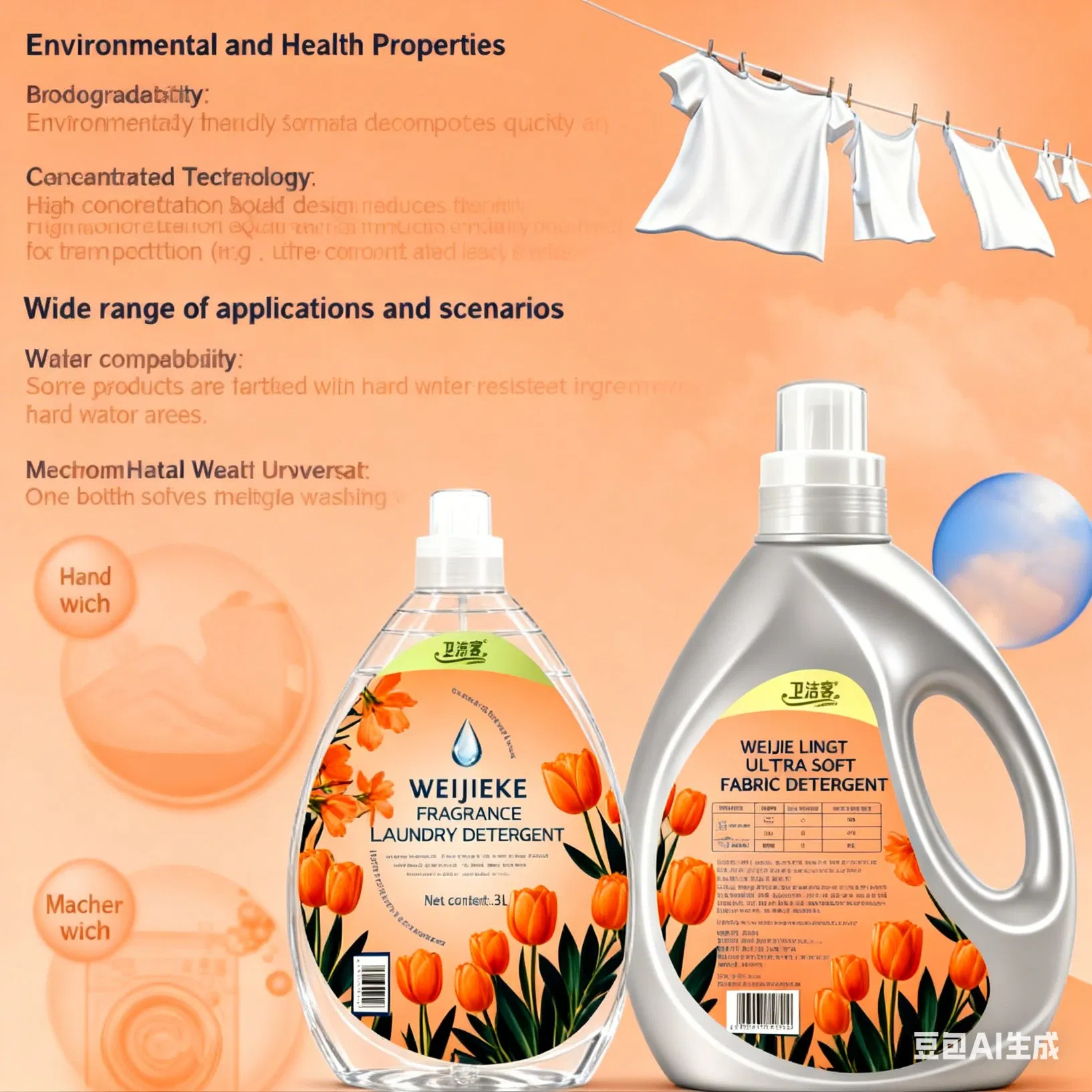 China-Made Green Cleaning Liquid: Eco-Friendly Laundry Solution for Distributors