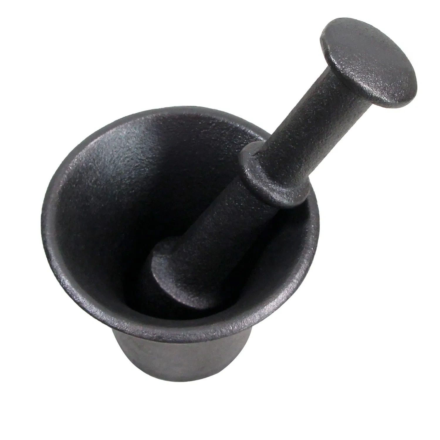 Чугунная ступка с пестиком, классический дизайн