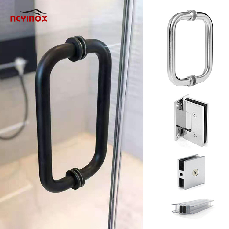 American Shower Screen Enclosure Room Glass Door Back to Back Tubular Glass Bathroom Door Handle Shower Door Pull Handle