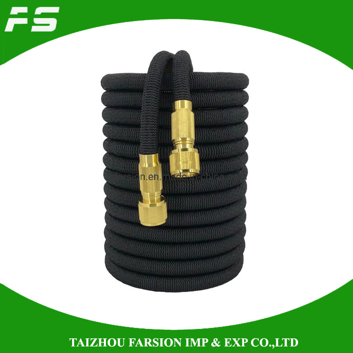 25-100FT Magic Flexible Expandable Garden Water Hose with Brass Connector & Spray Gun Nozzle Set for Car Washing