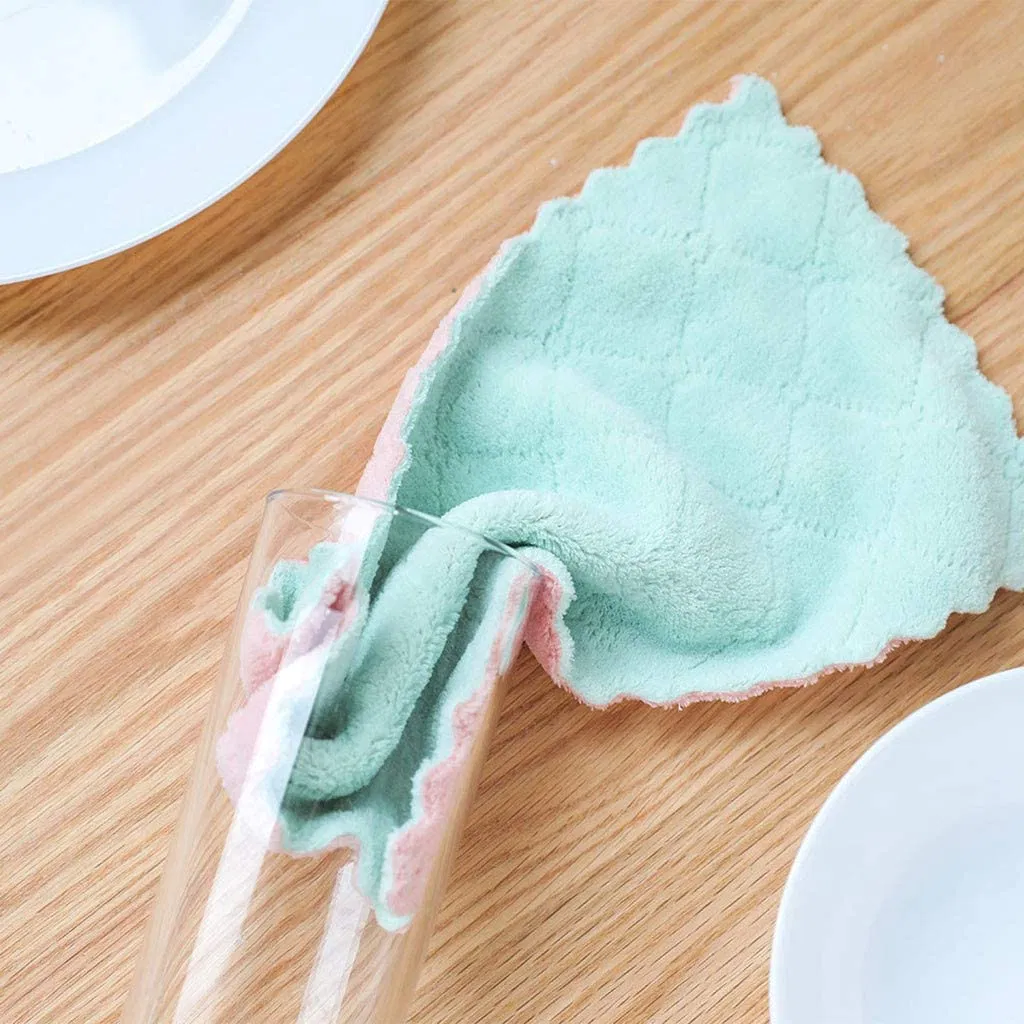 Heavy-Duty Microfiber Cleaning Cloth for Kitchen Customizable Sizes