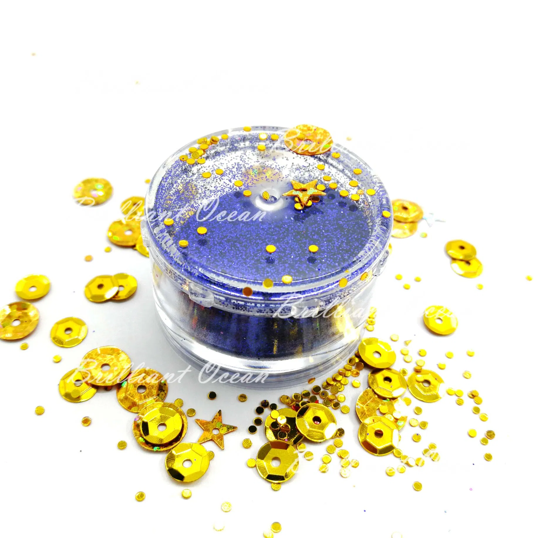 Cosmetic Grade Glitter Piece Glitter Powder for Nail Arts