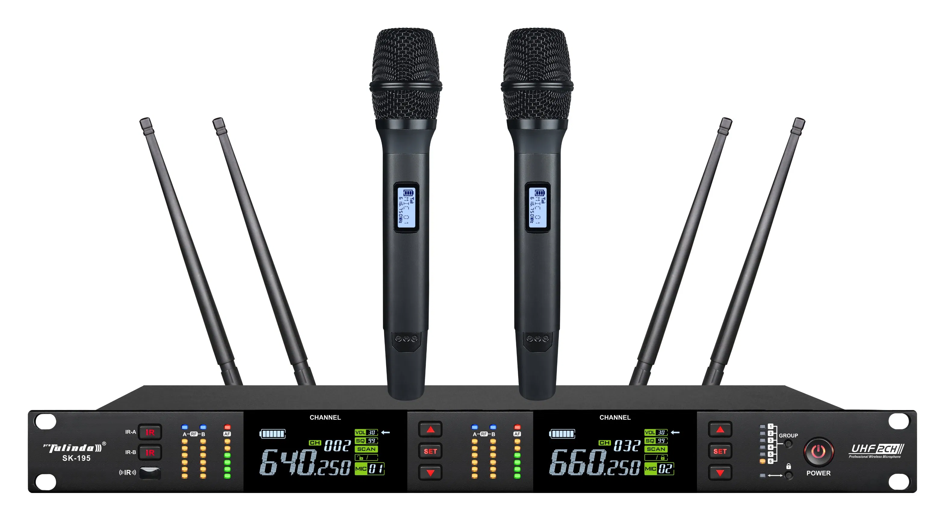 Продвинутый беспроводной микрофон Fulinda для вокала