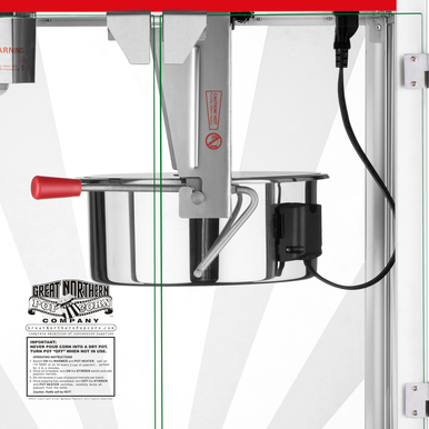 16 Ounce Stainless Steel Popcorn Maker/Machine (PM16)