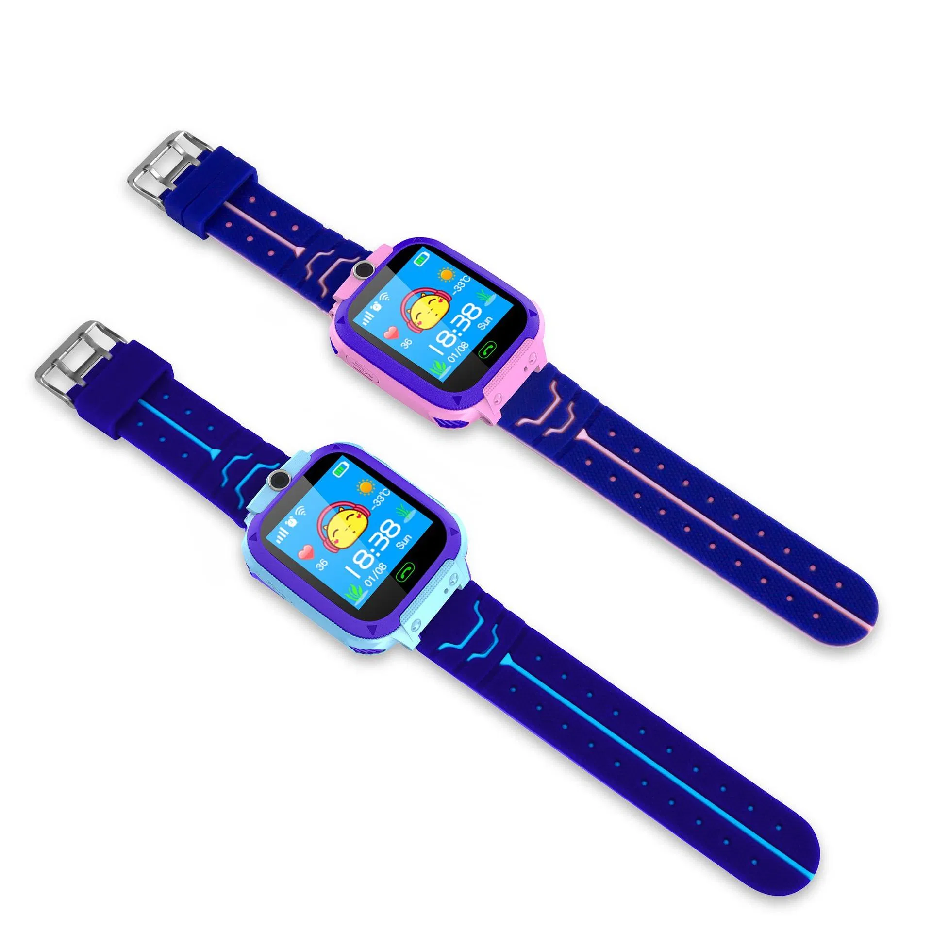 Hot Selling 1.44"TFT 2g S0s Button with Camera 400mAh Q12 Kids Smart Watch Ultra SIM Card
