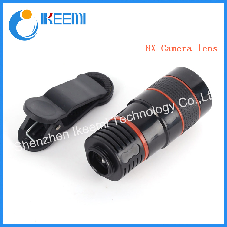 8X Zoom Optical Phone Telescope Mobile Telephoto Camera Lens and Clip for iPhone