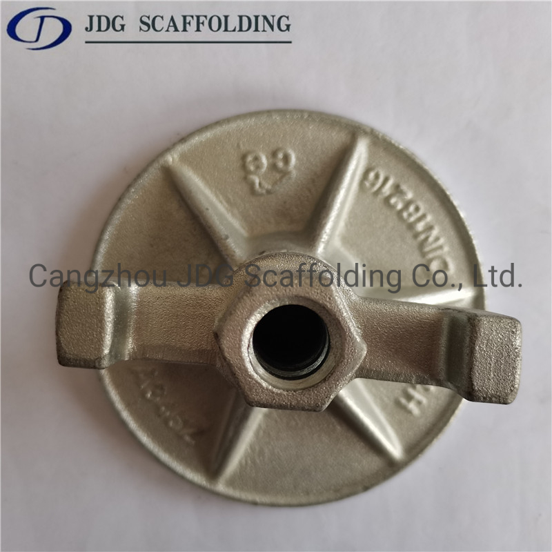 High Quality Formwork Scaffolding Accessoies Round Base Plate Swivel Wing Nut for 15/17 Tie Rod