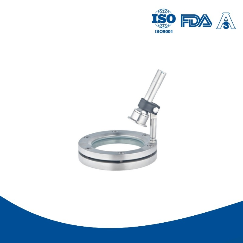 Factory Direct Sells Sanitary Flange-Type Sight Glass with Light